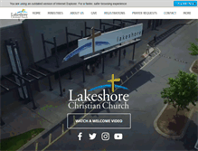 Tablet Screenshot of lakeshorechristian.com